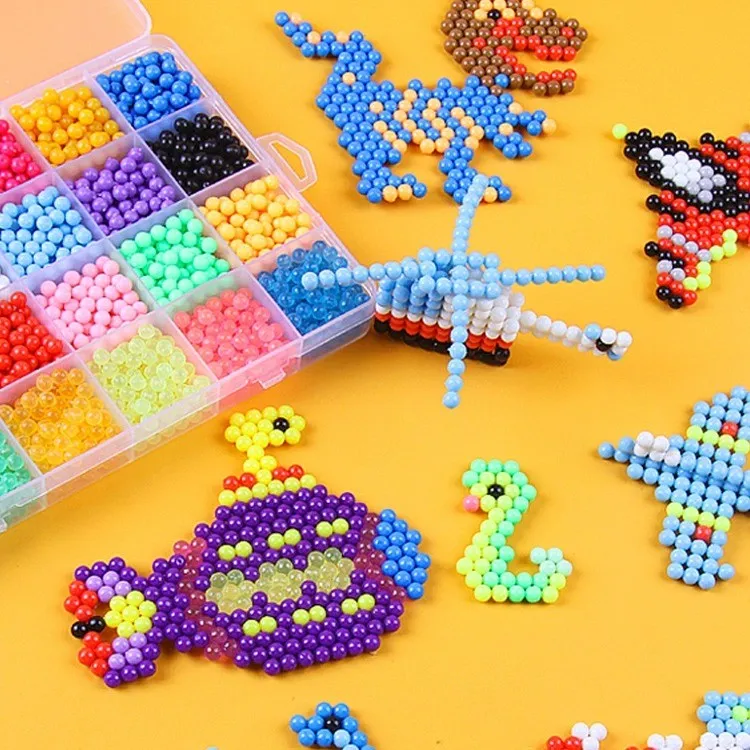 水雾魔珠3-6岁儿童益智DIY手工制作套装百变水溶拼接神奇魔珠玩具