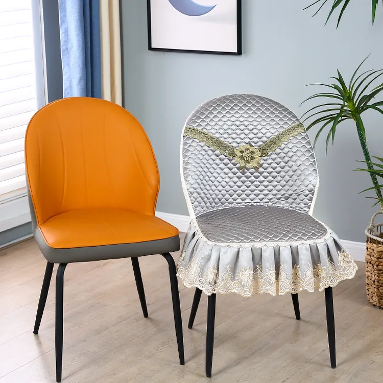 弧形椅子套罩轻奢皮质椅套蛋壳新款餐椅套罩家用坐垫保护套防尘套