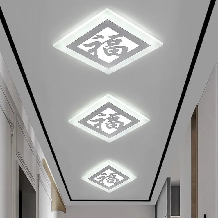 新款中山福气满满客厅简约嵌入式过道灯走廊灯玄关灯阳台灯吸顶灯