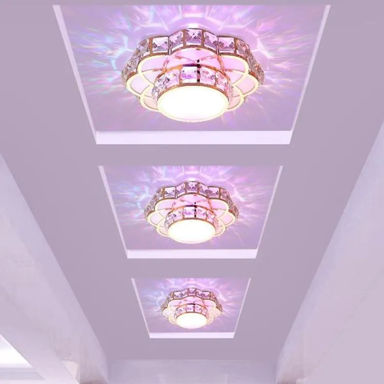 简约LED水晶灯玄关过道灯走廊灯入户灯阳台灯创意门厅创意客厅