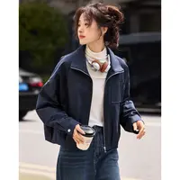 沫晗依美夹克外套2025秋季休闲百搭宽松短款时髦不挑人上衣女6793