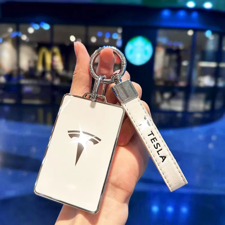 适用于特斯拉model3/Y钥匙套Tesla卡套model-s汽车卡片包扣壳高档