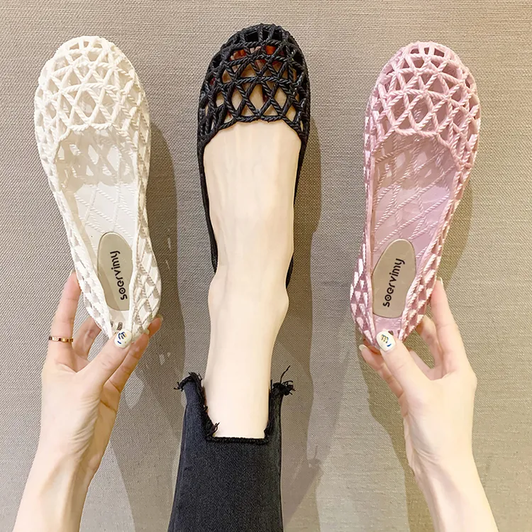 凉鞋女2025年新款夏季沙滩鞋软底防滑百搭平底鞋包头外穿洞洞鞋