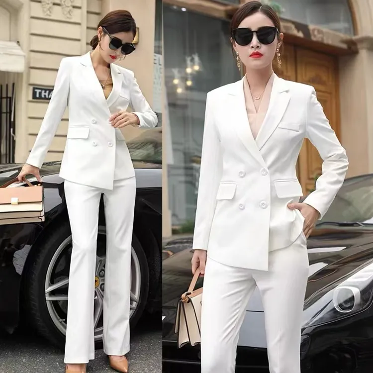 白色西装女韩版时尚上班西服2023年新款气质休闲显瘦高级感职业装