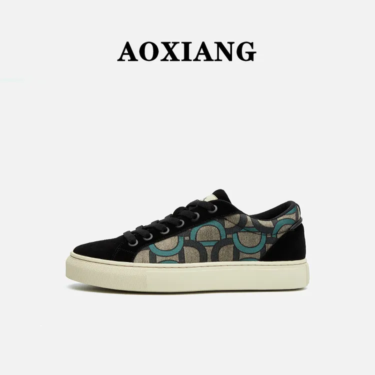 奥象男鞋2025新款复古户外风小众滑板鞋男士帆布鞋国潮低帮休闲鞋