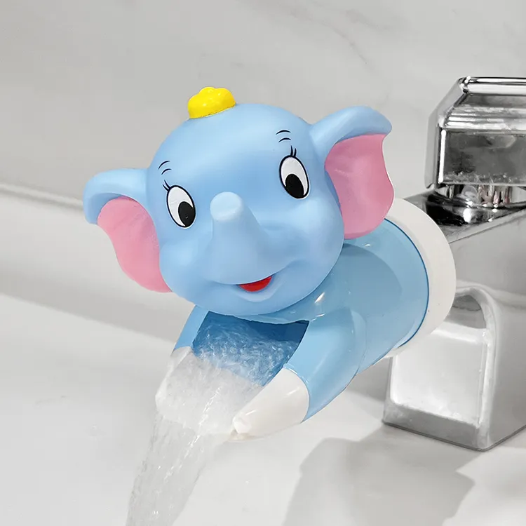 水龙头延伸器儿童防溅水神器可爱卡通硅胶通用引水延长器万能接头