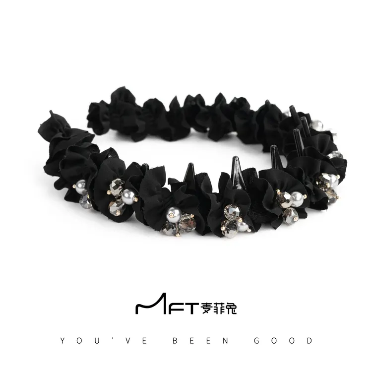 【花韵发箍】花边褶皱高颅顶锯齿头箍2024新款发饰头饰24120516A