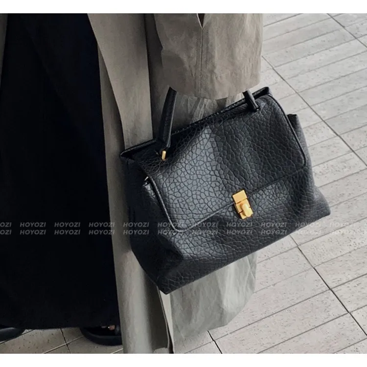 【希希CC】老钱风真皮包腋下包单肩包高级感手拎包千金风手提包包