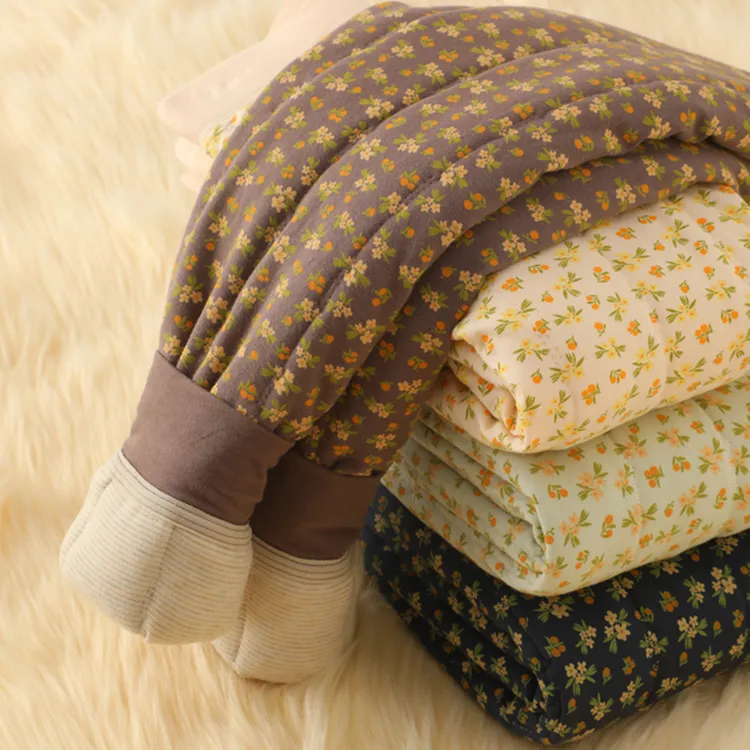 三层夹棉儿童棉裤女童保暖裤加绒加厚打底裤女孩宝宝绒裤内穿冬季