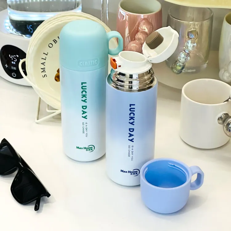 优美家316家用保温杯学生便携小巧保温杯简约创意情侣潮流饮水杯