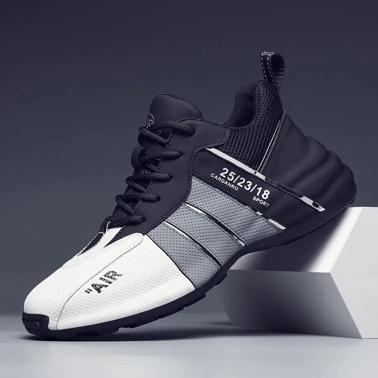 真皮男鞋2025春夏秋休闲跑步运动鞋头层牛皮百搭时尚防滑四季老爹