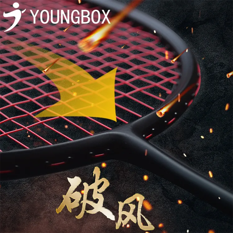 羽毛球拍超轻全碳素纤维入门比赛运动专业男女单拍小黑拍