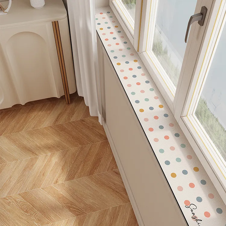 窗台改造奶油风窗台垫保护垫可擦免洗吸水飘窗垫装饰阳台垫垫子