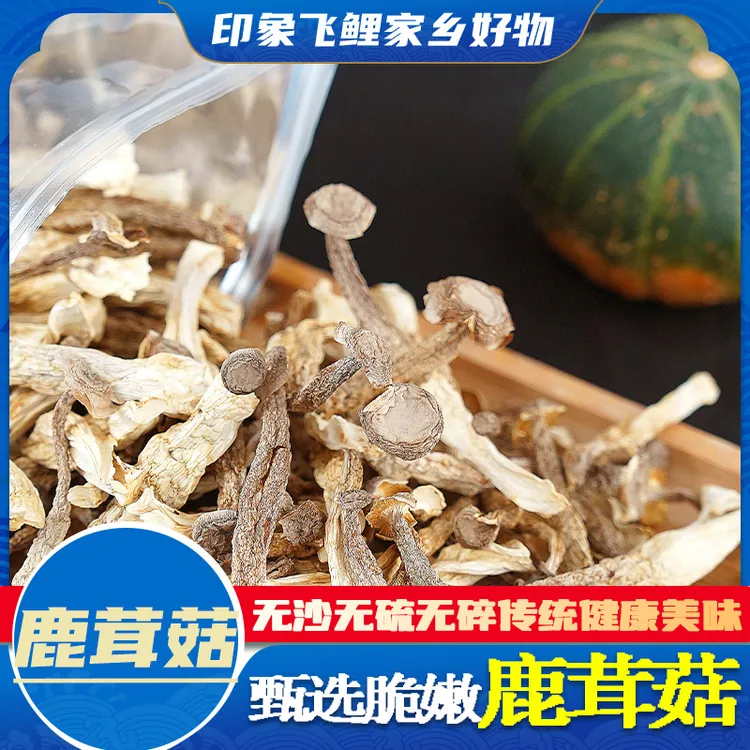 鹿茸菇干货250g新鲜鹿茸菌食用菌煲汤方便香脆浓郁鲜美精选鲜香