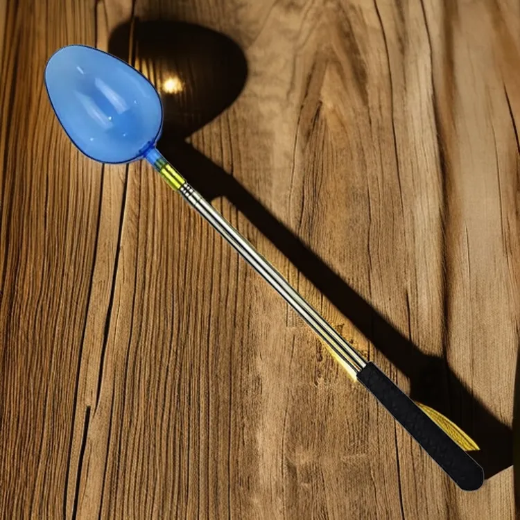 赛踏耐磨抛饵勺打窝勺远投打窝器不锈钢可伸缩投饵勺双头打窝勺