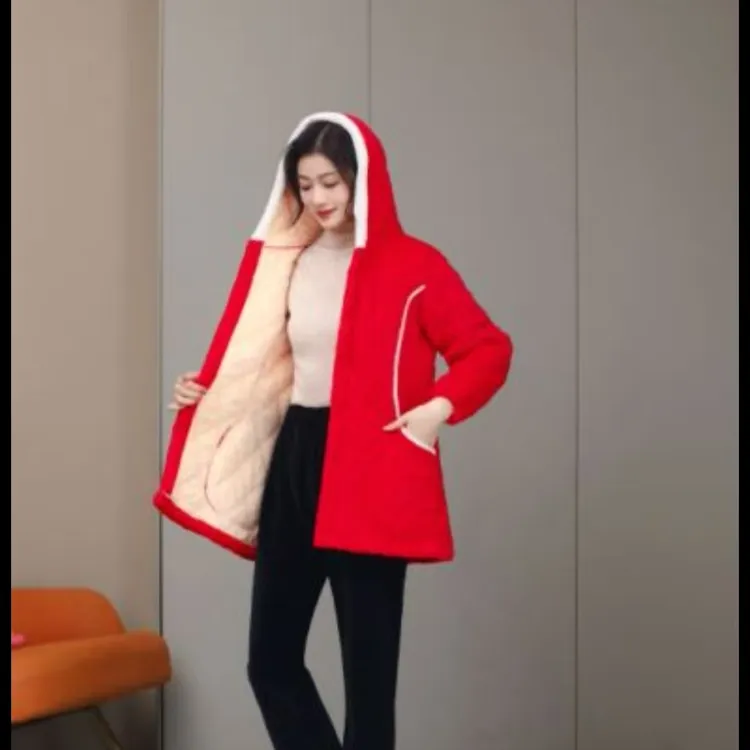 【2024年新款】【冬天成人保暖衣】运动时尚休闲百搭女士冬季中长款