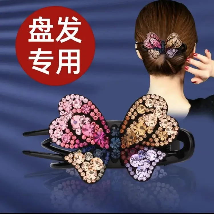 亚克力发饰 蝴蝶鸭嘴夹发夹马尾夹横夹韩版简约气 质百搭头