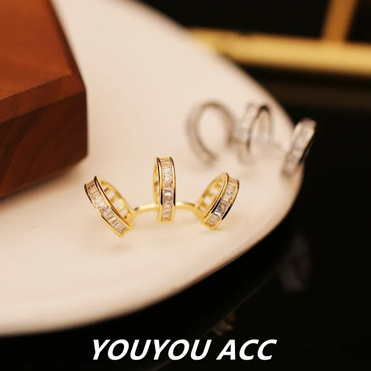 YOUYOU ACC 铜合金合成锆石耳饰 简约夏日爆款一体式耳骨夹女913