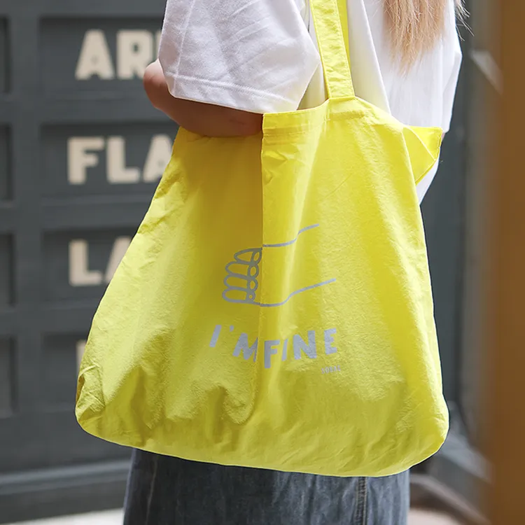 SoBag彩色多巴胺大容量尼龙帆布单肩包女小众百搭布袋轻便托特包