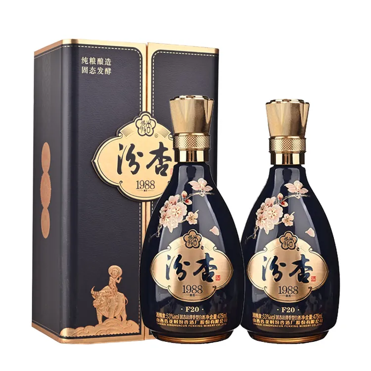 汾杏山西杏花村1988系列F20清香型粮食白酒礼赠宴请53%Vol475ml