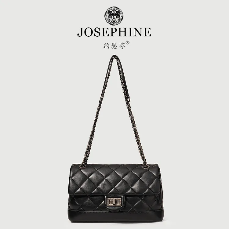 【Josephine/约瑟芬】小香风百搭菱格单肩肩包(配礼盒)3157