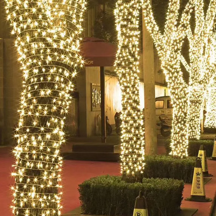 挂树上的彩灯闪灯串灯满天星户外缠树灯led太阳能彩灯串装饰灯带