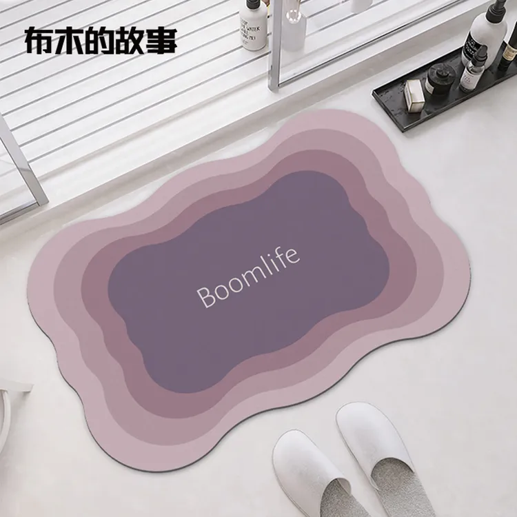 布木的故事浴室吸水垫速干防滑垫硅藻泥吸水垫卫生间进门地毯入户