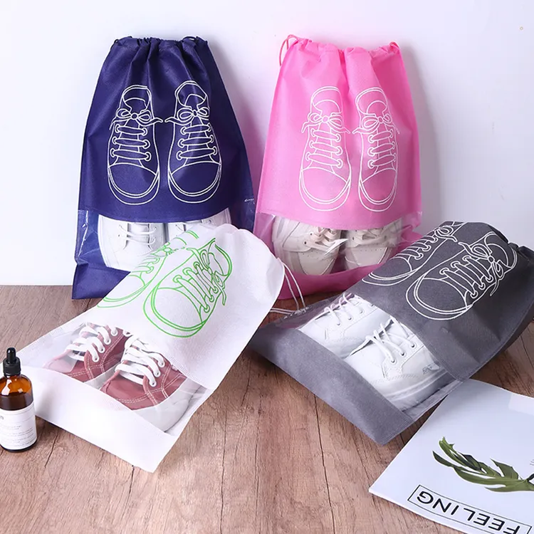 鞋袋装鞋子的收纳袋子抽绳防潮防霉神器打包存放防尘布袋搬家鞋套