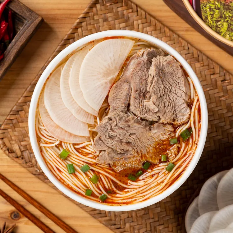 嗨吃家兰州拉面【清真】免煮非油炸清真牛肉方便面冲泡速食