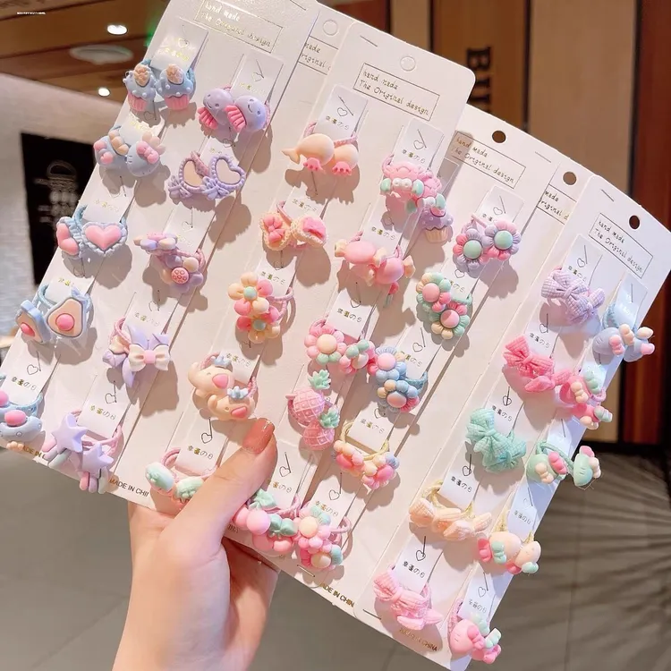 小号小发圈可爱小众马卡龙清新百搭时尚橡皮筋春季甜美简约头饰