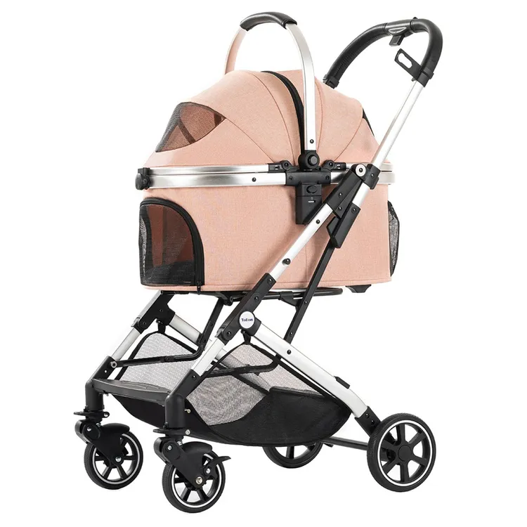 轻便型减震避震猫窝狗窝可折叠提篮可分离猫猫狗狗宠物推车