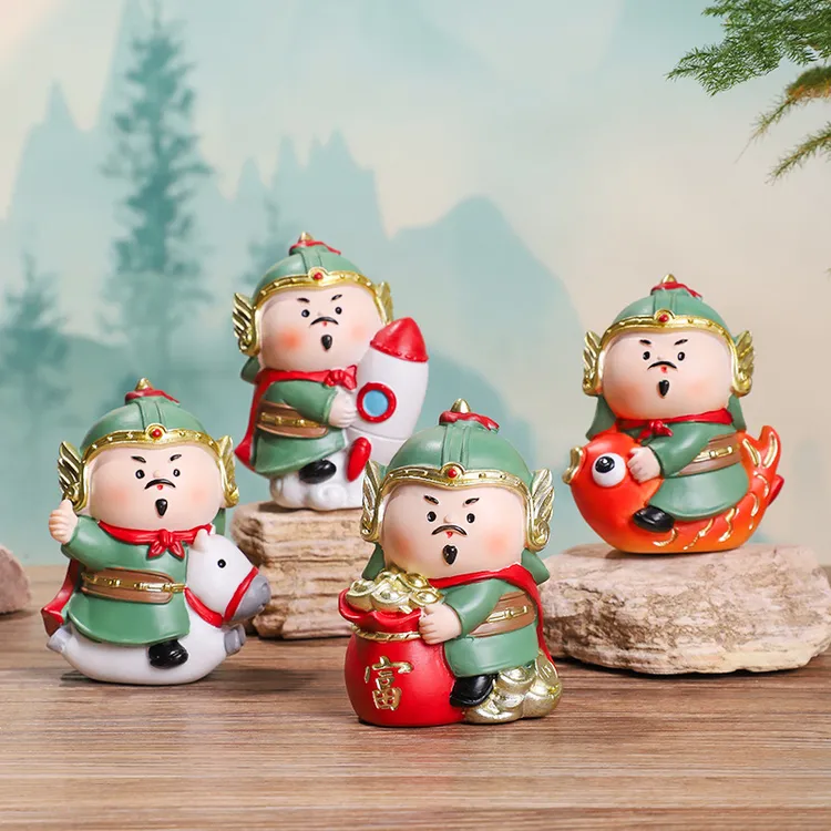 国潮郑成功摆件家居办公桌面装饰公仔玩偶古风旅游文创纪念品礼物