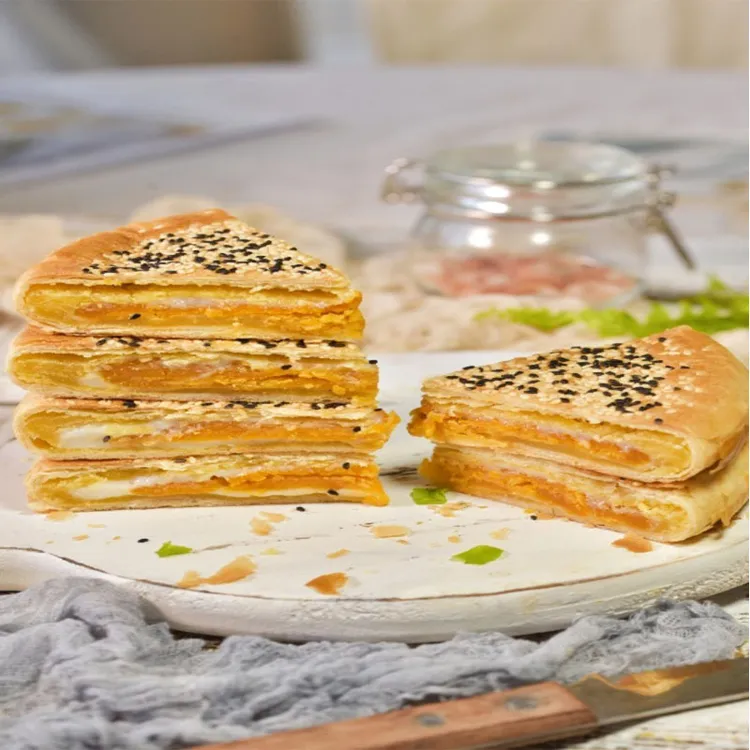 黄记芝麻板栗黄金福饼闽南大月饼450g国潮礼盒装零食品中秋送礼