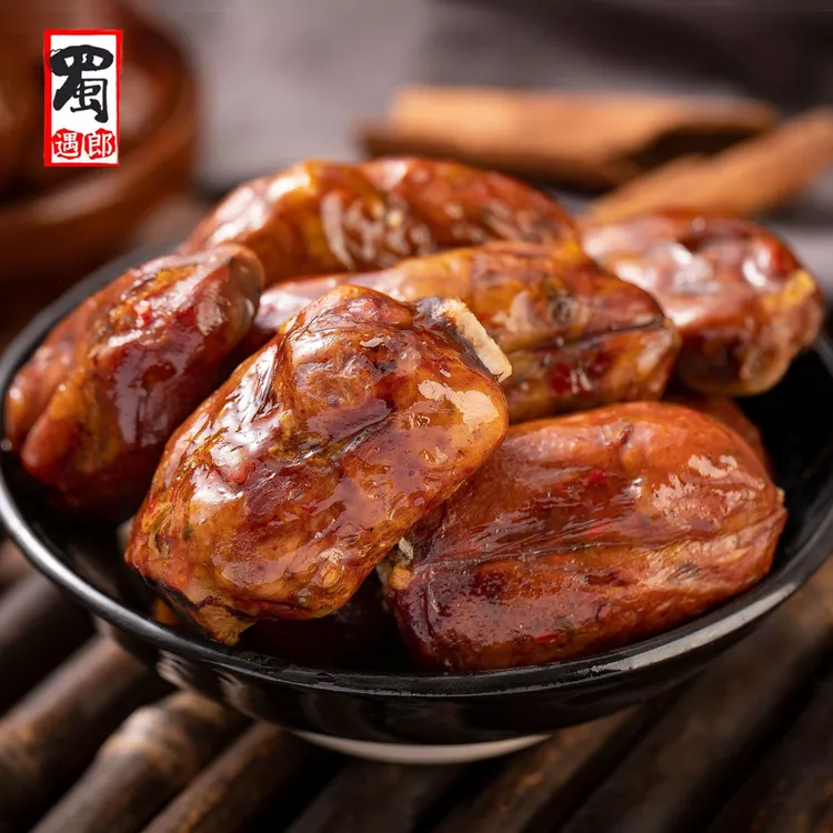 蜀遇郎四川正宗排骨香肠麻辣五香排骨香肠烟熏 排骨香肠500克