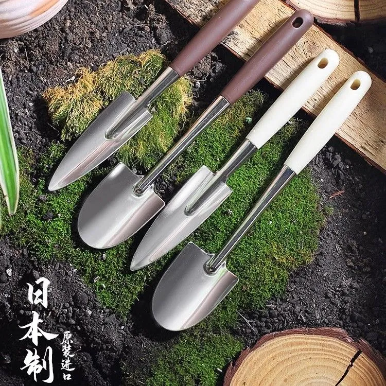 日本进口不锈钢小铲子种花工具园艺多肉盆栽种菜养花松土迷你铲