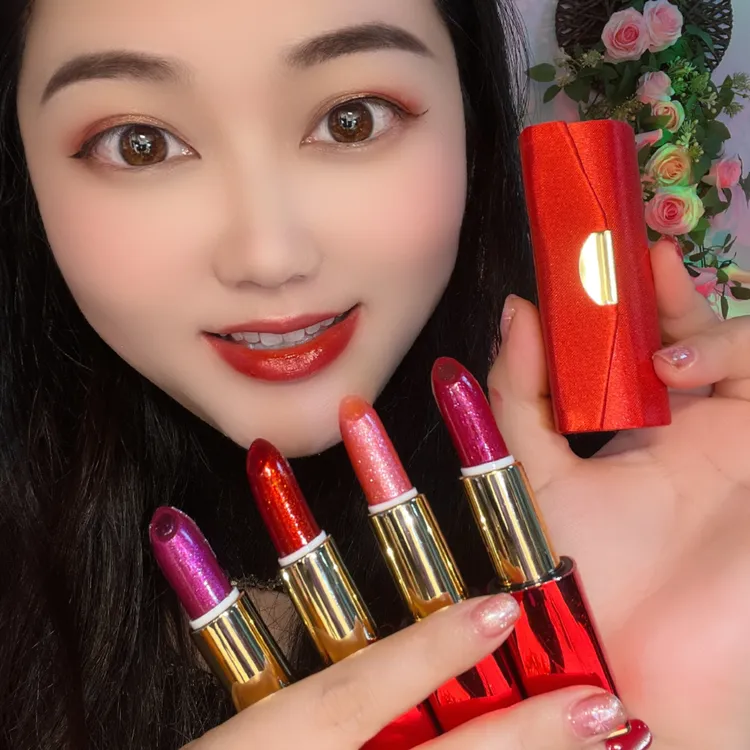 血凤凰包包夹心口红不掉色温感防水补水显白温感不沾杯滋润持久