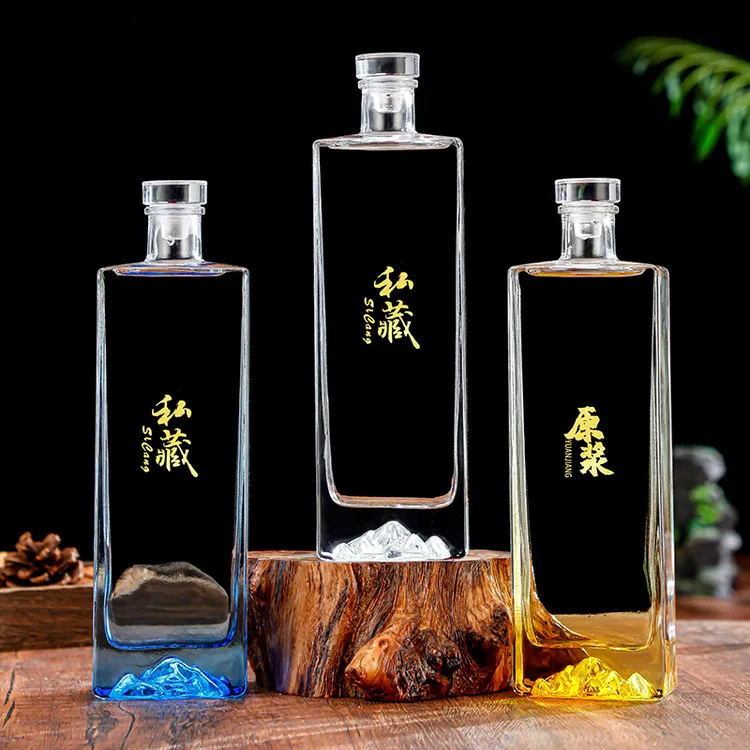 玻璃酒瓶子空瓶白酒瓶泡酒专用白酒壶便携密封食品级家用储装酒器