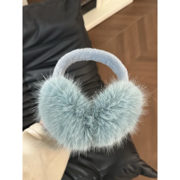 彩色系可折叠秋冬保暖耳包时尚防冻