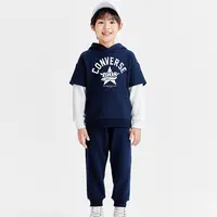 Converse匡威儿童男童秋冬中大童连帽加绒长袖套装CNVB-PH-G855