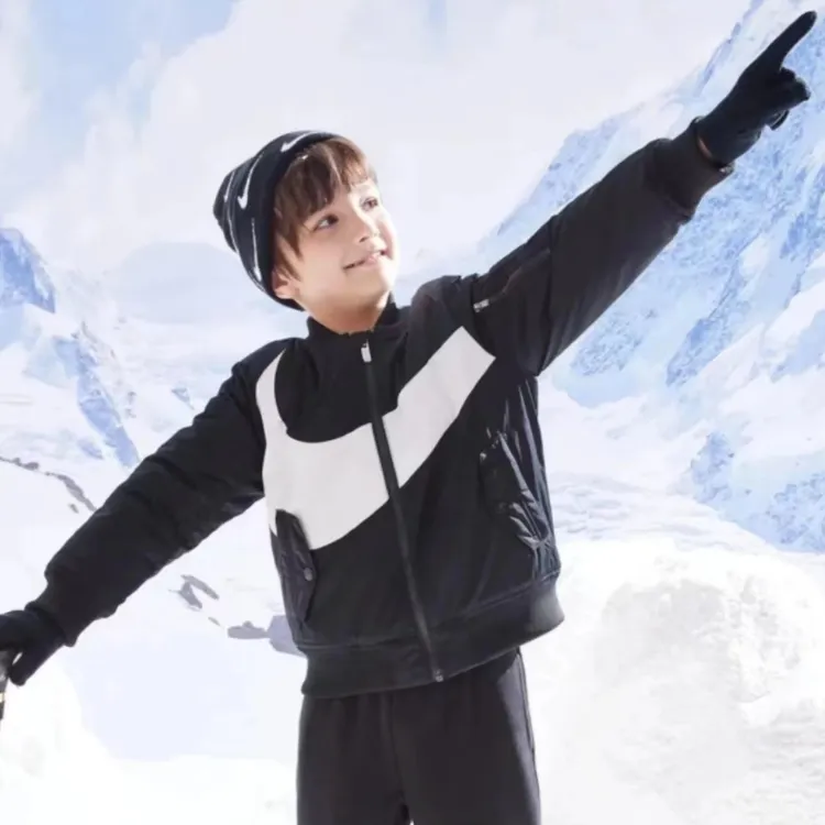 Nike耐克儿童装男女童经典休闲时尚秋冬短款保暖棉服NKN-MW–J024