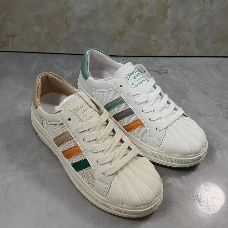 时尚皮加网女板鞋20217