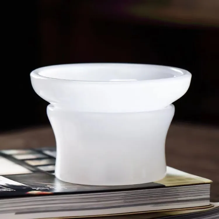琉璃白玉茶漏网泡茶具配件泡茶工具茶叶过滤茶器喝茶滤网隔茶叶网