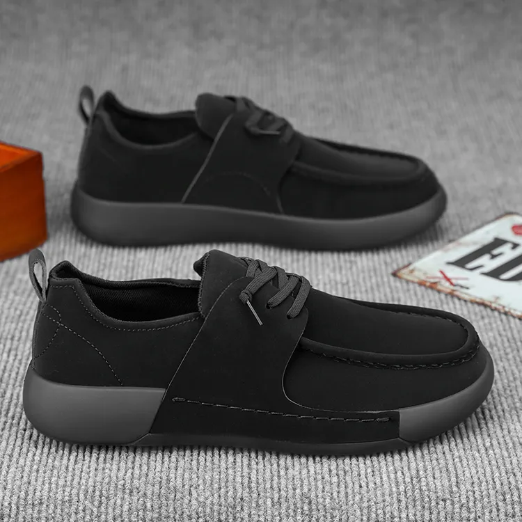 狂暴公牛2024年秋季新款低帮板鞋磨砂皮面款休闲厚底增高款男鞋