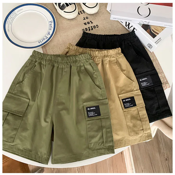 男童短裤夏季外穿2025新款儿童五分工装裤夏中裤薄款炸街宝宝裤衩