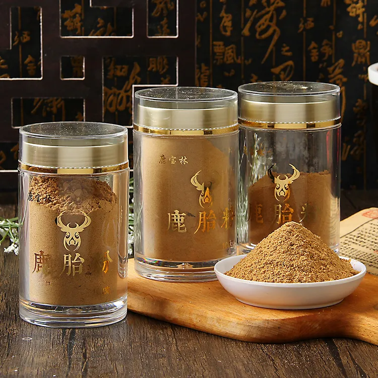 《军嫂鹿场》正品梅花鹿胎 纯鹿胎粉 现场打粉 梅花血胎鹿场直发