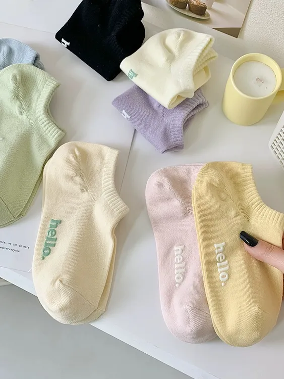 袜子女船袜春秋夏季薄款纯棉防滑不掉根低帮隐形全棉运动吸汗短袜