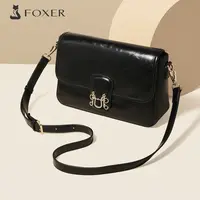 FOXER 新款斜挎包时尚百搭手机包女单肩小方包肩包复古休闲小包包