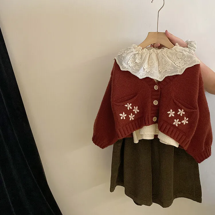 2024秋款New baby套装韩版春秋纯色女童中小童