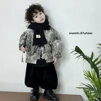 现货〃新中式国风韩版男儿童90绒2024新款儿童羽绒服外套痞帅sq132