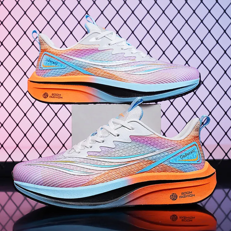 科技碳板5.0春季款男学生减震轻便体测网面透气弹力轻便运动跑鞋